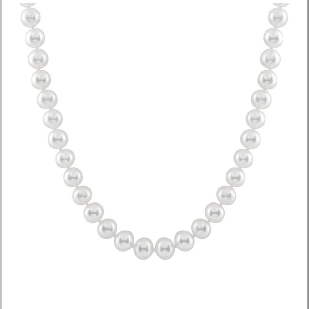 7.5-8mm Genuine Round Pearl Necklace